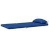 vidaXL Coussins de chaise Uni 2 pcs Bleu 58 x 77 x 4,5 cm Tissu Oxford