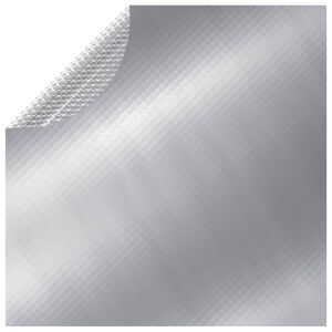 vidaXL Couverture de piscine Argent&eacute; 381 cm PE