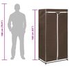 vidaXL Garde-robe Marron 75x50x160 cm