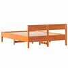 vidaXL Cadre de lit sans matelas cire marron 120x190cm bois pin massif