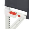 vidaXL Barrière de sécurité de lit d'enfant Gris foncé 150x25 cm Tissu