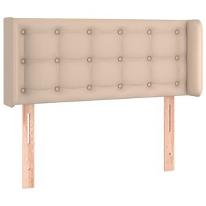 vidaXL T&ecirc;te de lit avec oreilles Cappuccino 83x16x78/88 cm Similicuir