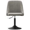 vidaXL Tabouret de bar Gris clair Velours