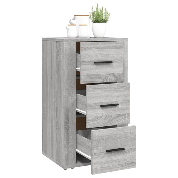 vidaXL Buffet Sonoma gris 40x33x70 cm Bois d'ing&eacute;nierie