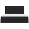 vidaXL Lit avec rangement et matelas Noir 180 x 200 cm Velours