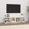 vidaXL Meuble TV Blanc 156x40x40 cm Bois de pin massif