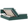 vidaXL Lit de Rangement avec matelas Vert fonc&eacute; 100 x 200 cm