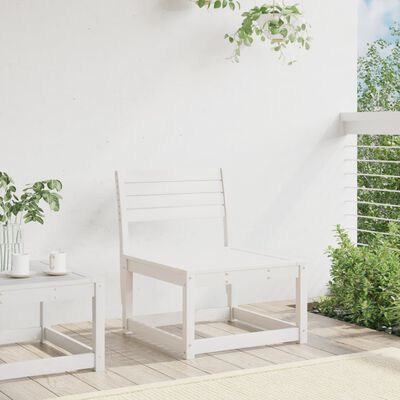 vidaXL Canapé de jardin blanc bois de pin massif