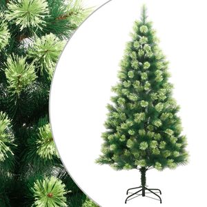 vidaXL Sapin de No&euml;l artificiel &agrave; charni&egrave;res avec support 240 cm
