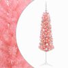 vidaXL Sapin de No&euml;l artificiel &eacute;troit avec boules 150 cm 150 LED