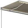 vidaXL Auvent automatique sur pied 450x350 cm Cr&egrave;me