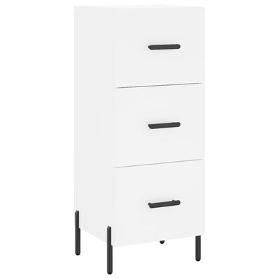 vidaXL Buffet haut Blanc 34,5x34x180 cm Bois d'ingénierie