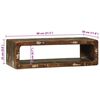vidaXL Meuble TV 80 x 30 x 25 cm Bois massif de r&eacute;cup&eacute;ration