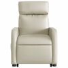 vidaXL Fauteuil inclinable Cr&egrave;me Similicuir