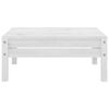vidaXL Salon de jardin 4 pcs Blanc Bois de pin massif