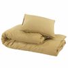 vidaXL Ensemble de housse de couette Taupe 200x200 cm Microfibre