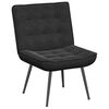 vidaXL Chaise de relaxation avec tabouret Noir Velours