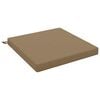 vidaXL Coussin de si&egrave;ge 1 pi&egrave;ce SOEST 100 % polyester Taupe