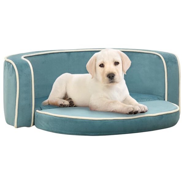vidaXL Canap&eacute; pliable pour chien Turquoise 73x67x26 cm Coussin lavable