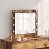 vidaXL Miroir de vanit&eacute; avec miroir Bois Ancien 60 x 55 x 18 cm