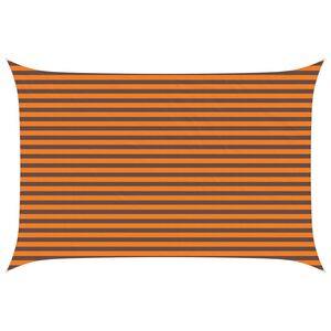 vidaXL Voile d'ombre Orange et marron 3 x 4,5 m 100 % polyester Oxford