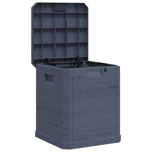 vidaXL Bo&icirc;te de rangement de jardin 90 L Anthracite