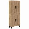 vidaXL Haut Armoire 2 pcs Ch&ecirc;ne artisanal 69,5 x 34 x 180 cm