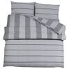 vidaXL Ensemble de housse de couette Gris 260x220 cm Coton