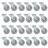 vidaXL 24 pcs Roulettes pivotantes 50 mm