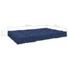 vidaXL Coussins de plancher de palette lot de 4 Bleu marine clair