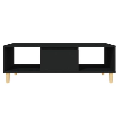 vidaXL Table basse Noir 103,5x60x35 cm Aggloméré