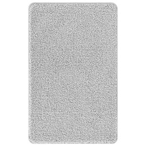 vidaXL Tapis de bain antid&eacute;rapant Gris 50 x 80 cm PP