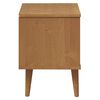 vidaXL Table de chevet MOLDE Marron 40x35x48 cm Bois de pin solide