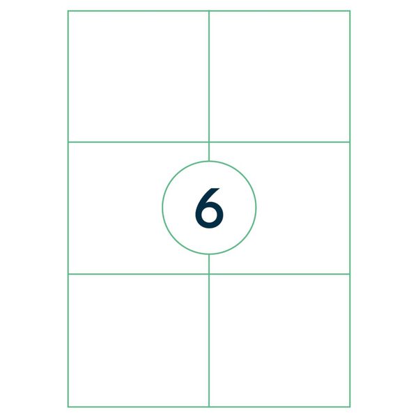 rillprint &Eacute;tiquettes autocollantes 105x99 mm 1000 feuilles Blanc