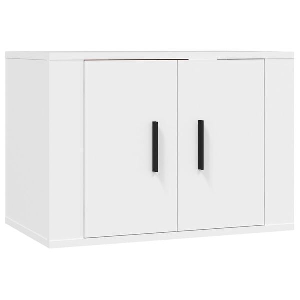 vidaXL Meubles TV muraux 3 pcs blanc 57x34,5x40 cm