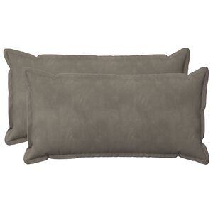 vidaXL Coussin avec oreiller HOUTEN 2 pc Gris clair Fl&oslash;jl