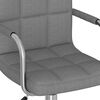 vidaXL Chaise pivotante de bureau Gris clair Tissu
