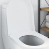 vidaXL Si&egrave;ge de toilette Blanc 48 x 36,5 x 4,5 cm Polypropyl&egrave;ne