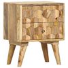 vidaXL Table de chevet 40x30x50 cm Bois de manguier massif
