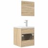 vidaXL Ensemble de meubles de salle de bain 3 pcs ch&ecirc;ne sonoma