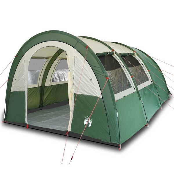 vidaXL Tente de camping tunnel 4 personnes vert imperméable