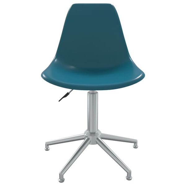 vidaXL Chaises pivotantes à manger lot de 6 Turquoise PP