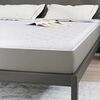 vidaXL Surmatelas en Coco Blanc 160 x 200 cm Tissu jacquard