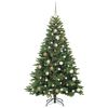 vidaXL Sapin de Noël artificiel avec 300 LED Vert 180 cm PE et PVC