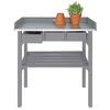 Esschert Design Table de rempotage grise CF29G