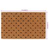 vidaXL Tapis de porte naturel 45x75 cm fibre de coco touffet&eacute;