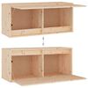vidaXL Meubles TV 2 pcs Bois massif de pin