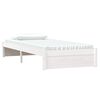 vidaXL Cadre de lit sans matelas blanc bois massif 90x190 cm