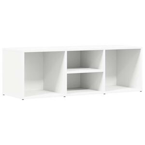 vidaXL Banc &agrave; chaussures Blanc 102x35x35 cm Agglom&eacute;r&eacute;