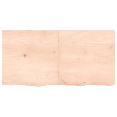 vidaXL Dessus de table 120x60x(2-6) cm bois de chêne massif non traité